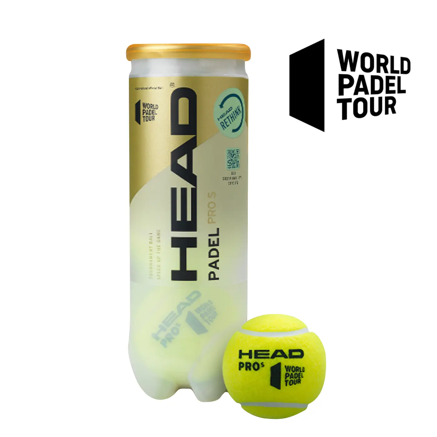 HEAD PADEL PRO S– 3 Ball Can