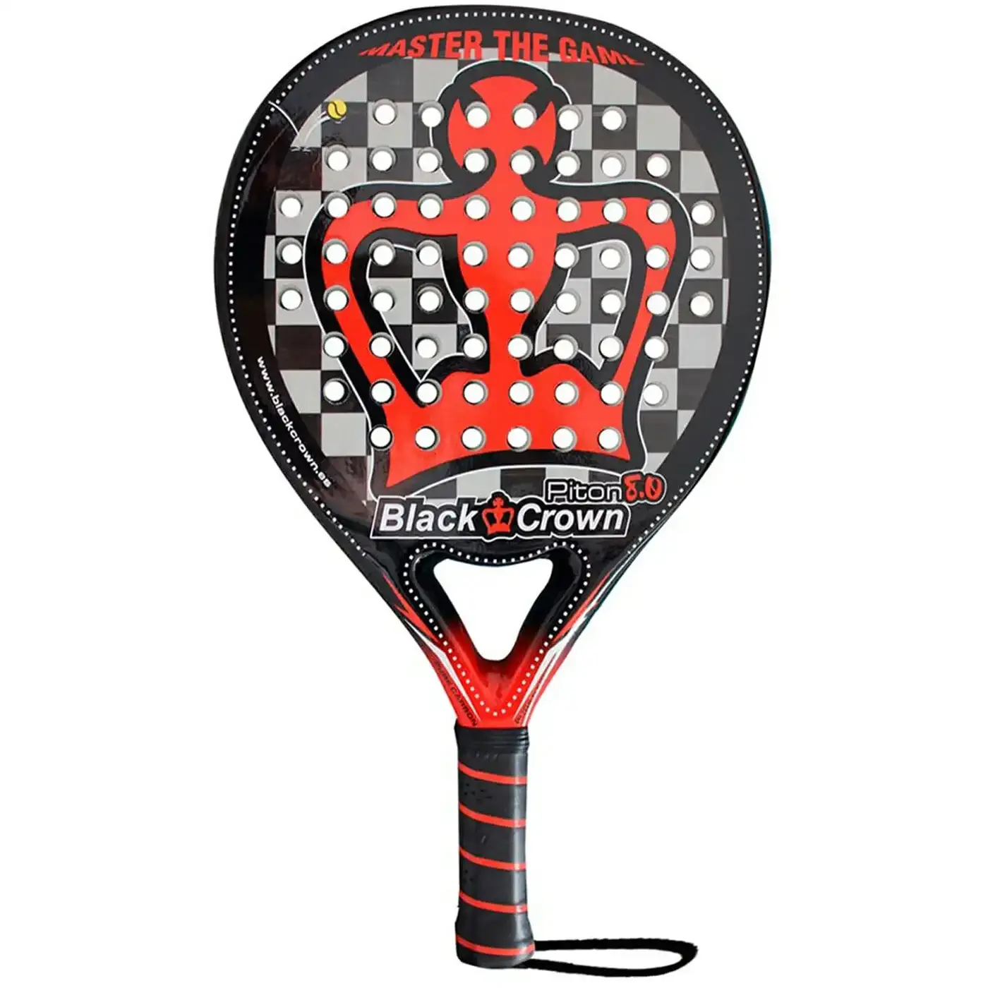 Black Crown Piton 8.0 Padel Racket, Paddle rackets. Image 1