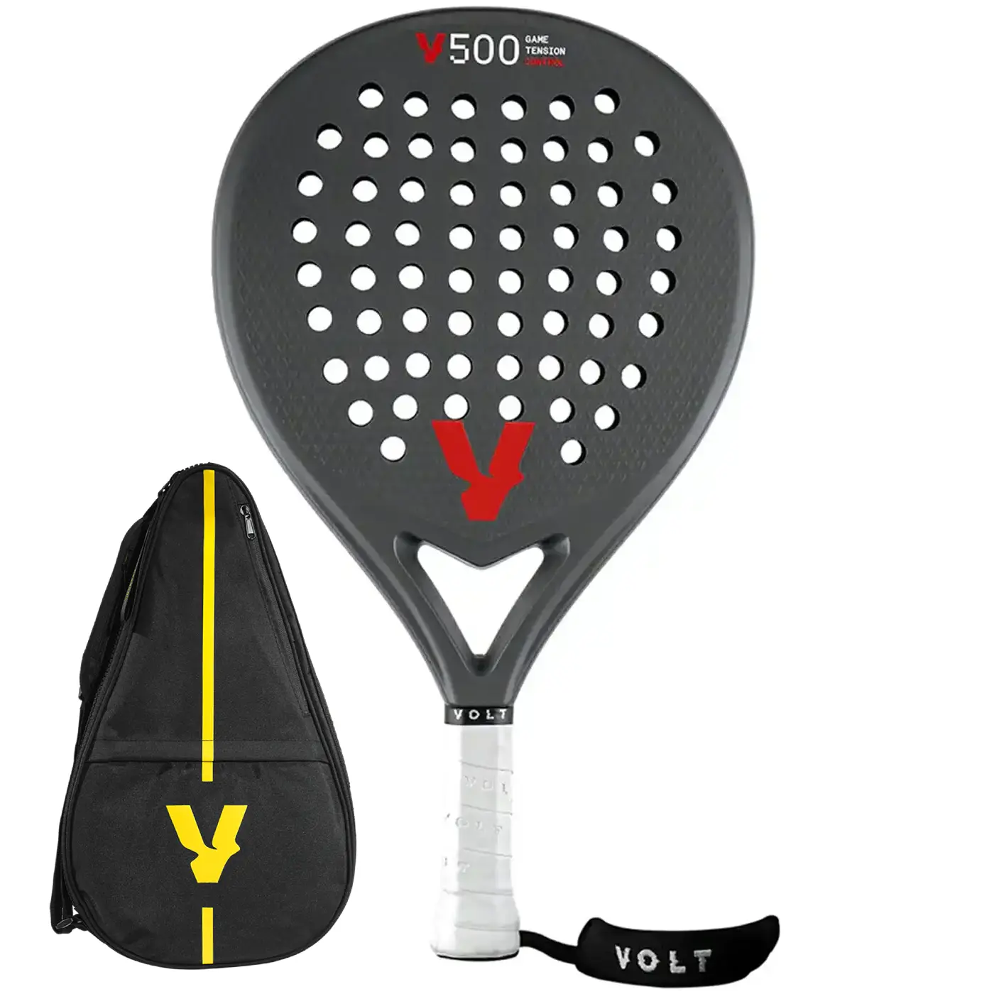 Volt 500 Grey V22 Padel Racket, Volt Padel rackets Image 0