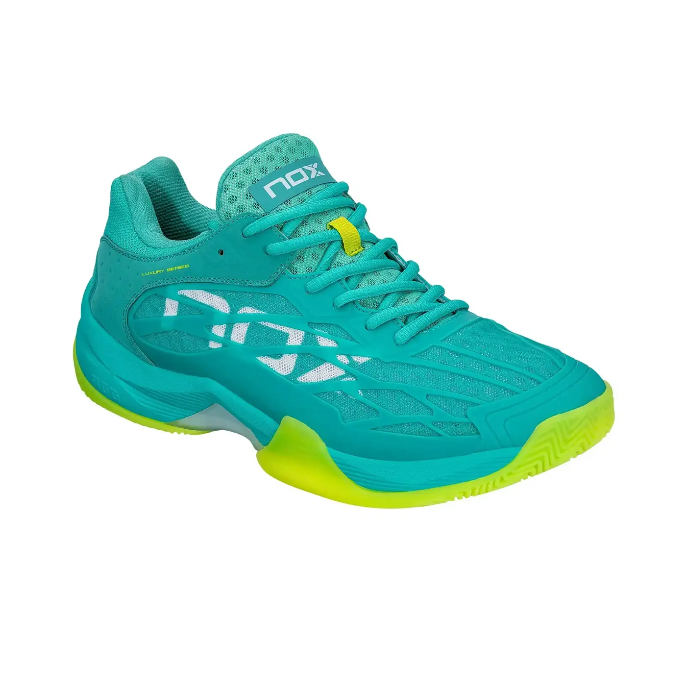 NOX AT10 LUX TurquoiseLime Padel Shoes Image 3
