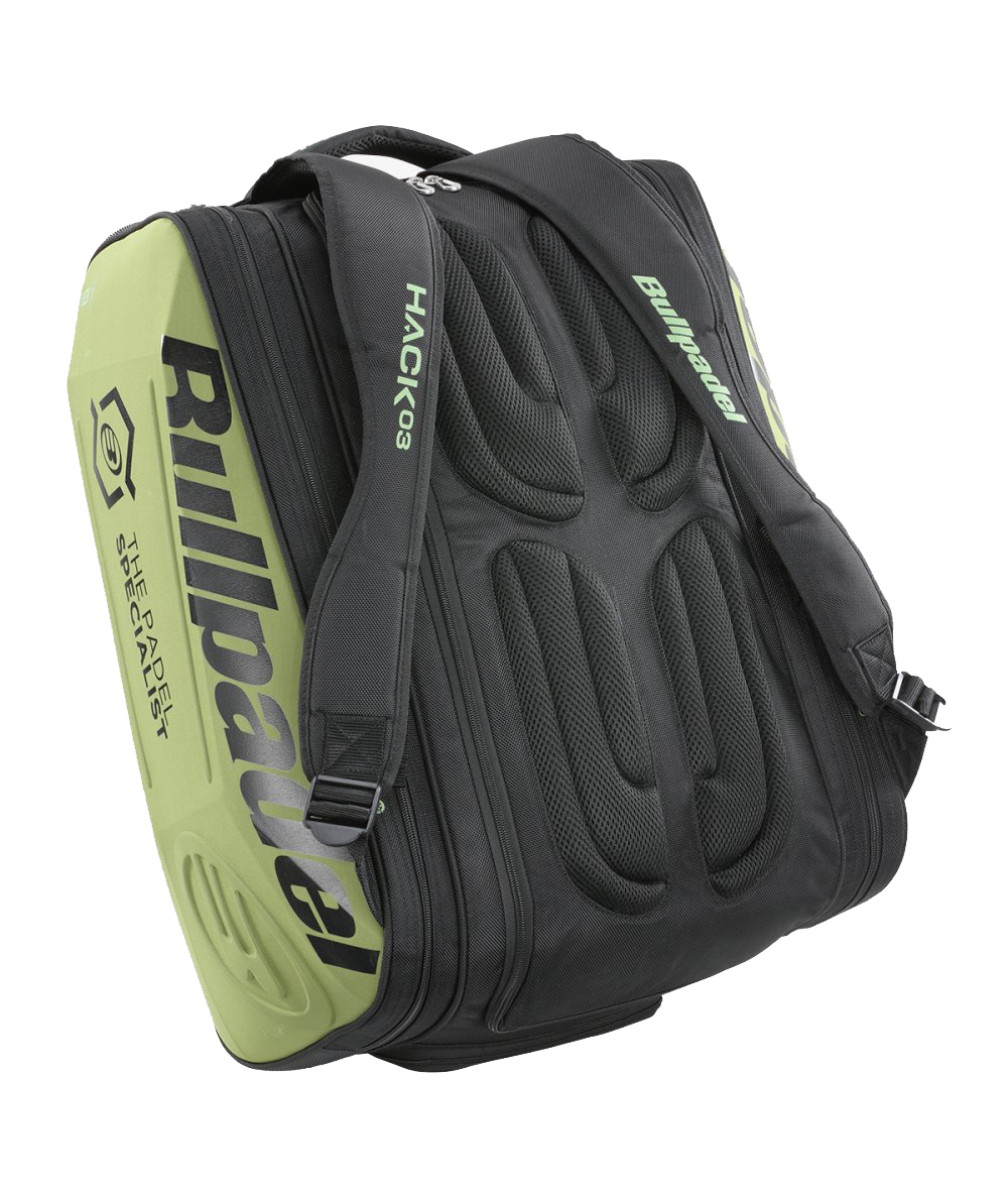 Sac à Dos Bullpadel Hack BPM 24001 - Polyester 1680D, Compartiment Ventilé Pour Chaussures - 32x50x22 Cm, Design Noir/rouge