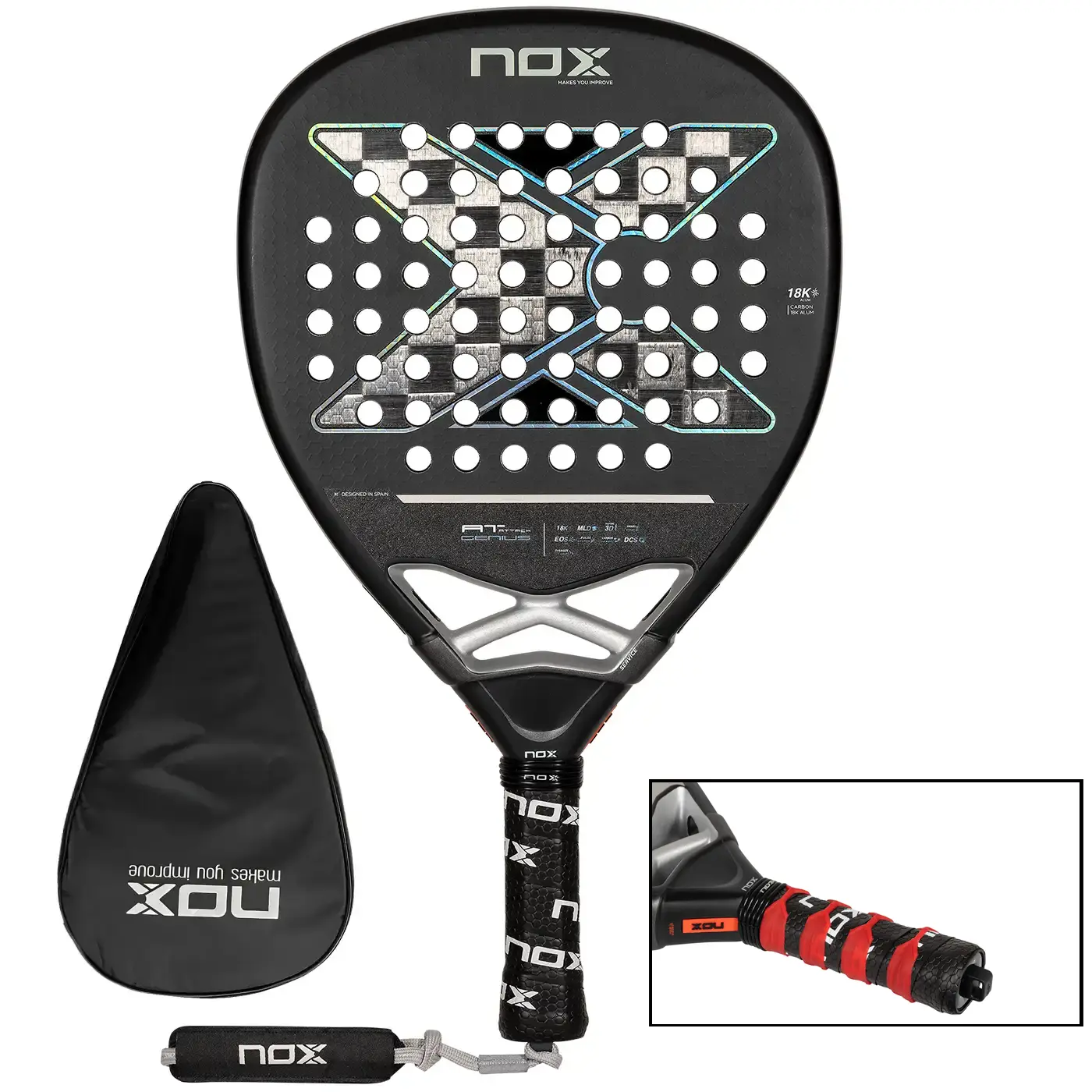 NOX AT Luxury ATTACK 18K 2024 Padel Racket 2024, Nox Padel Rackets 2024 Image