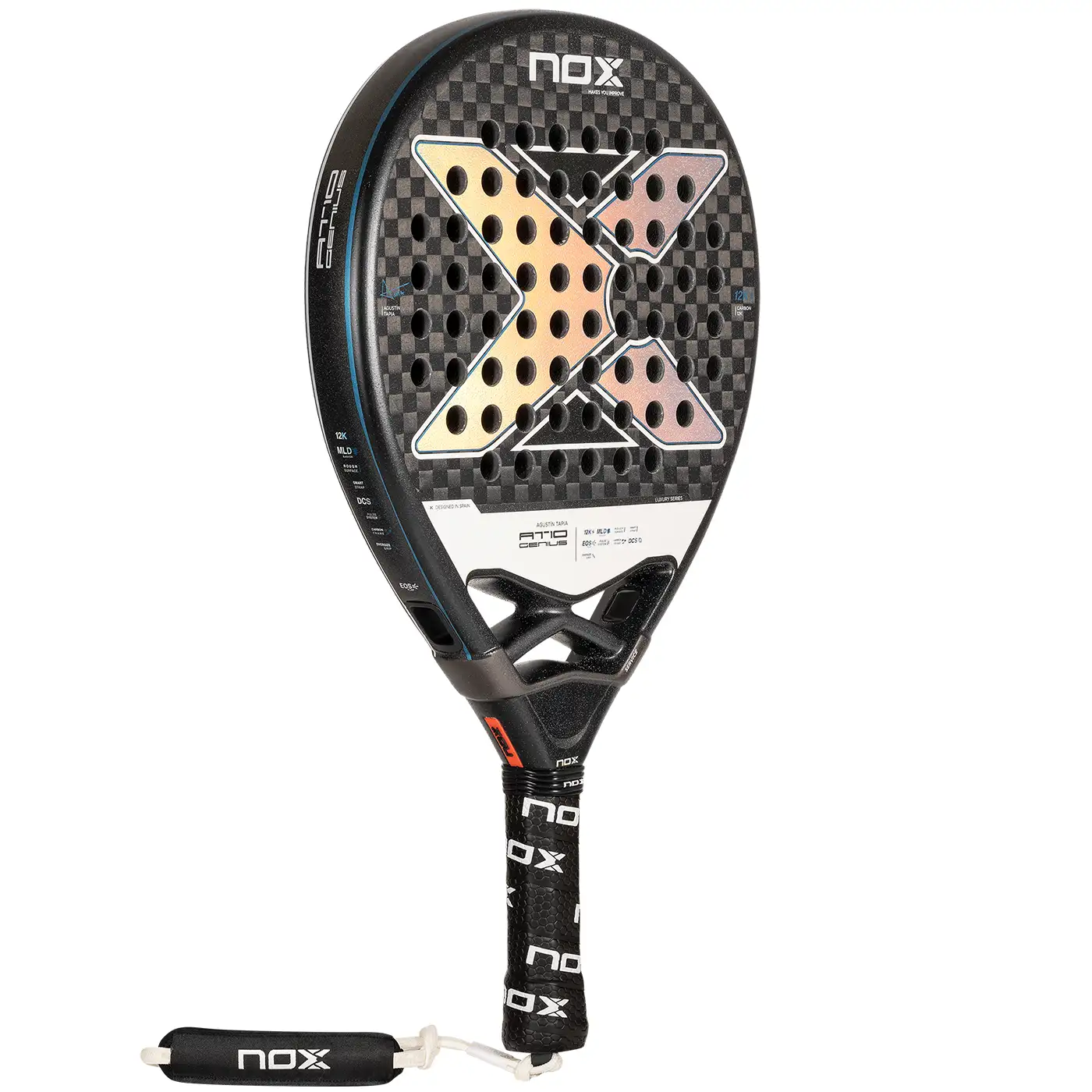 NOX AT10 Luxury GENIUS 12K Padel Racket 2024, Nox Padel Rackets 2024 Image 3