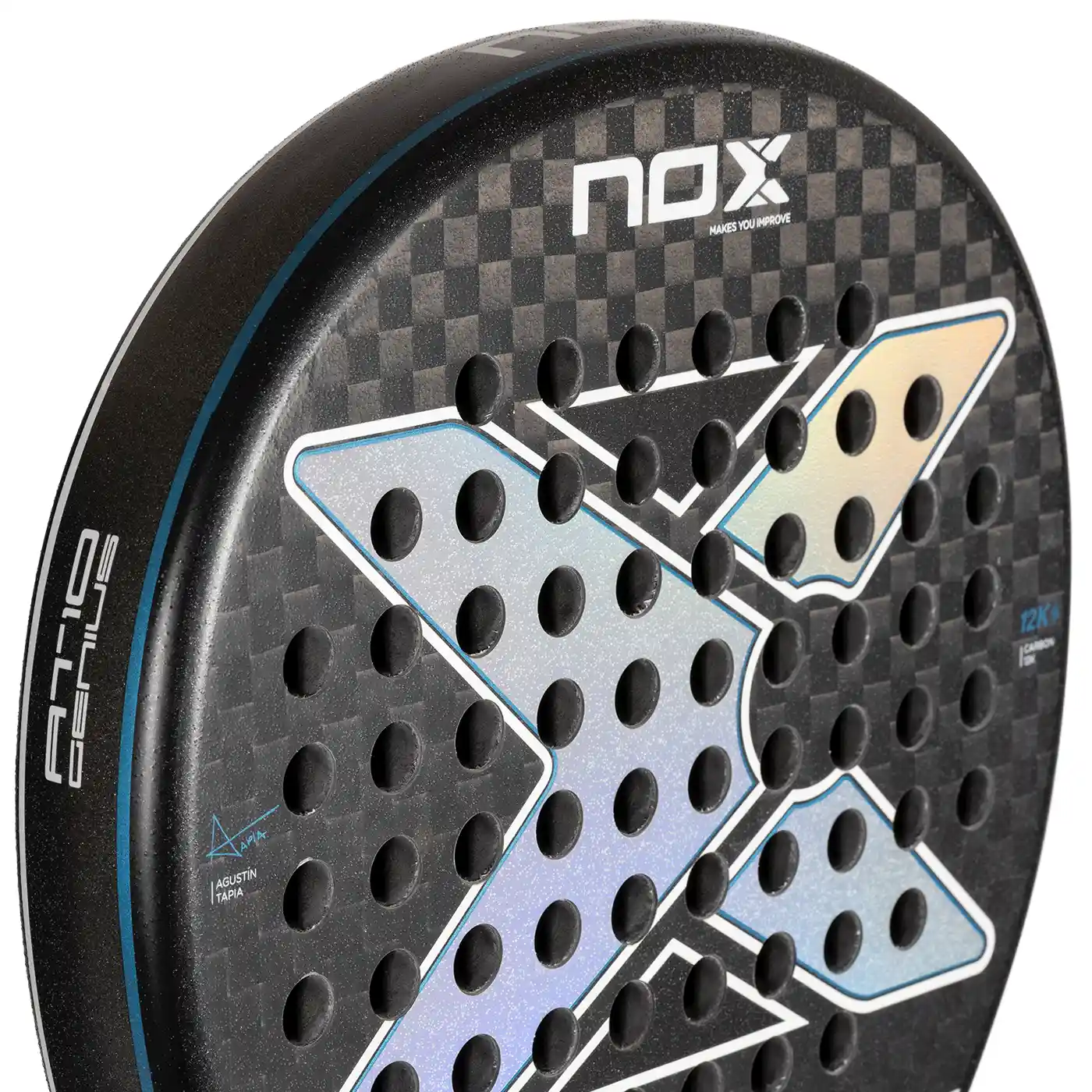 NOX AT10 Luxury GENIUS 12K Padel Racket 2024, Nox Padel Rackets 2024 Image 7